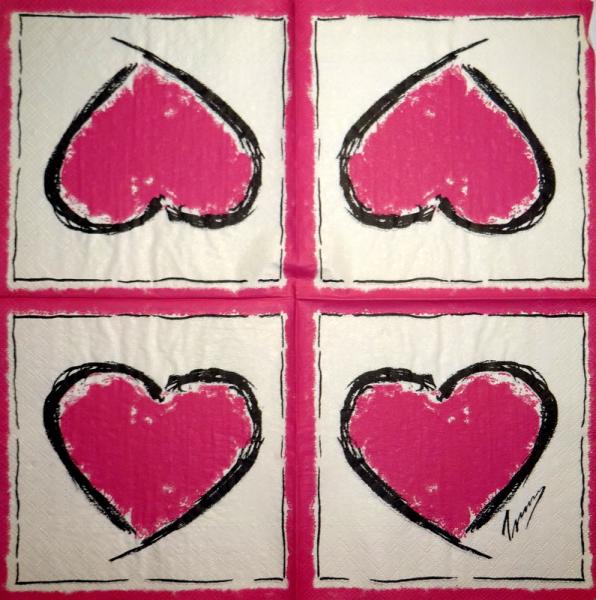 025 Heart / Hearts - 3-ply - Herlitz